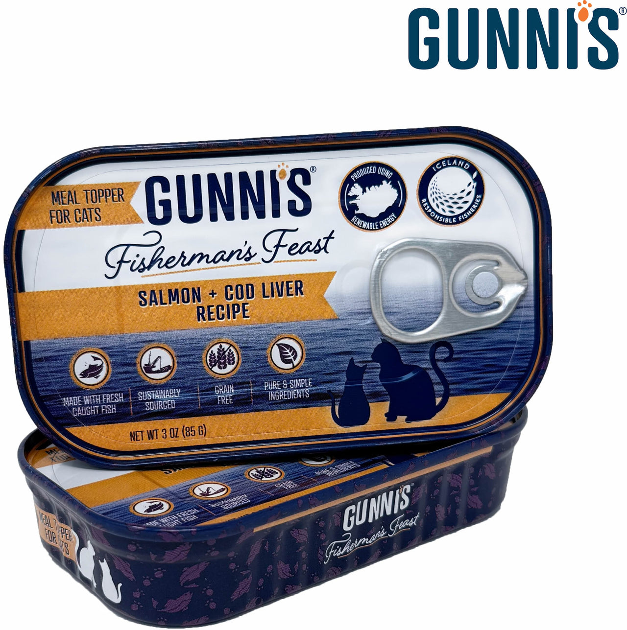 Salmon & Cod Liver Recipe 3 Oz Cat Can (85g)
