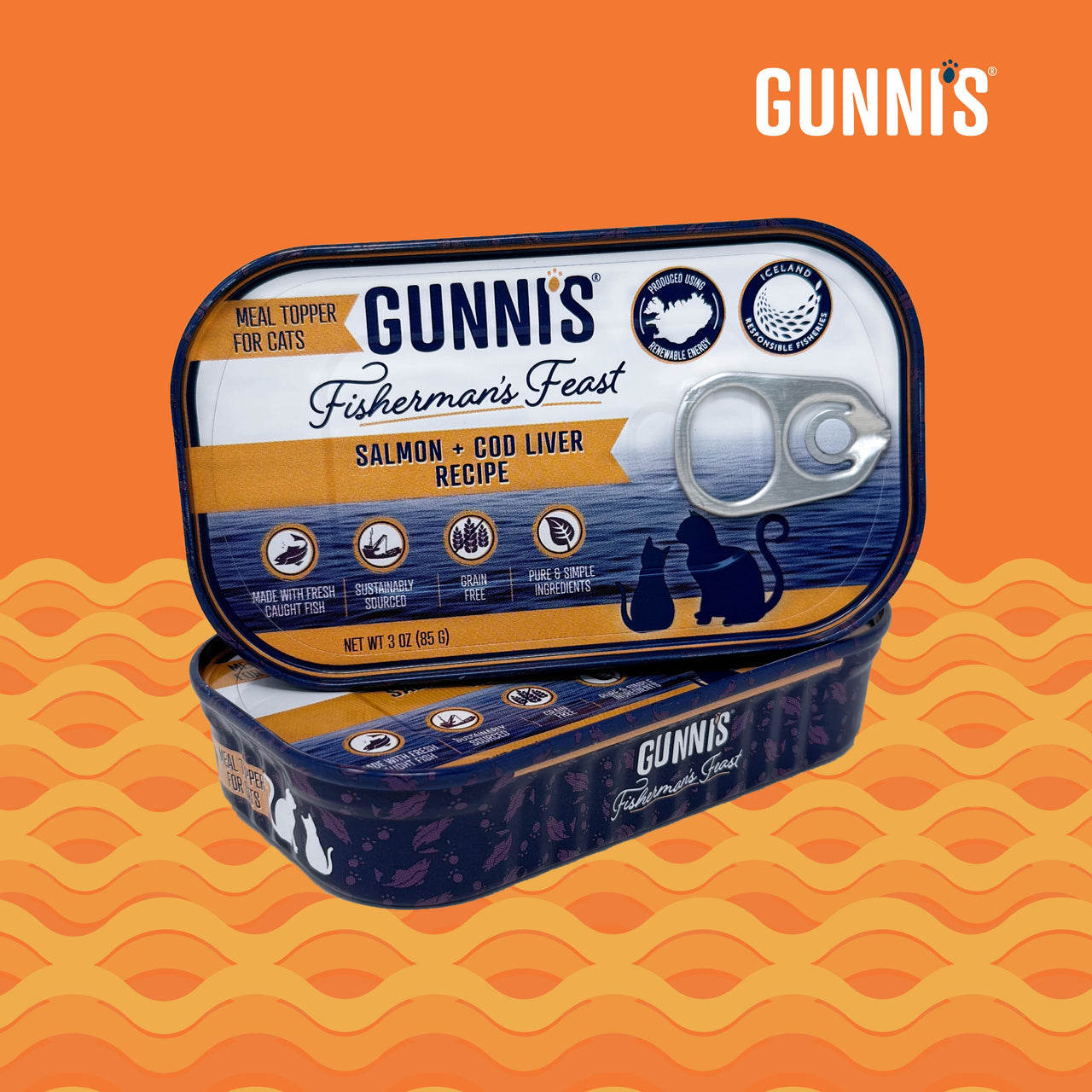 Salmon & Cod Liver Recipe 3 Oz Cat Can (85g)