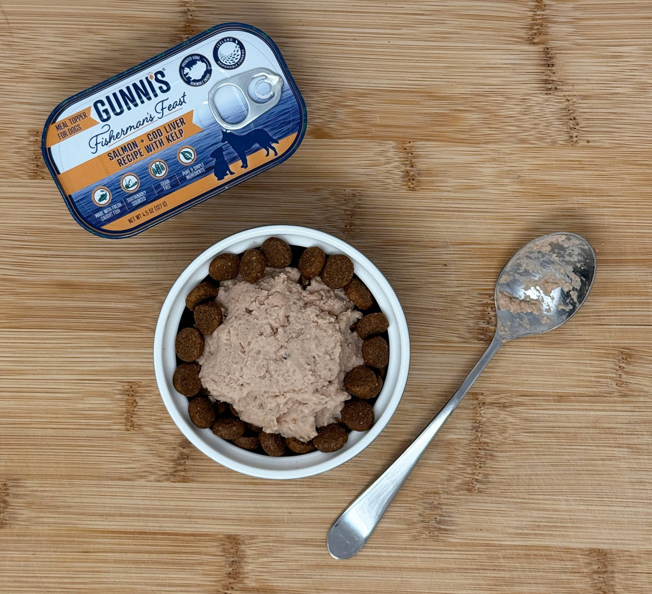 Salmon & Cod Liver Recipe with Kelp 4.5 Oz Dog Can (127g)