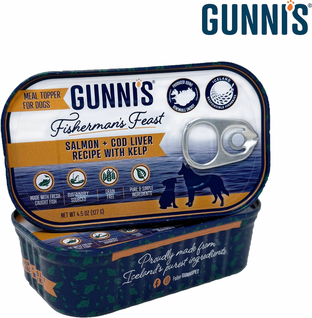 Salmon & Cod Liver Recipe with Kelp 4.5 Oz Dog Can (127g)