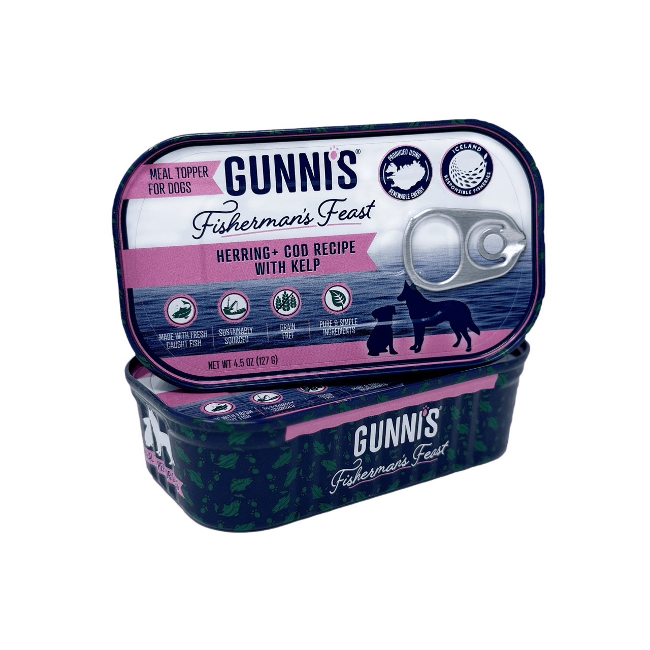 Herring & Cod Recipe with Kelp 4.5 Oz Dog Can (127g)