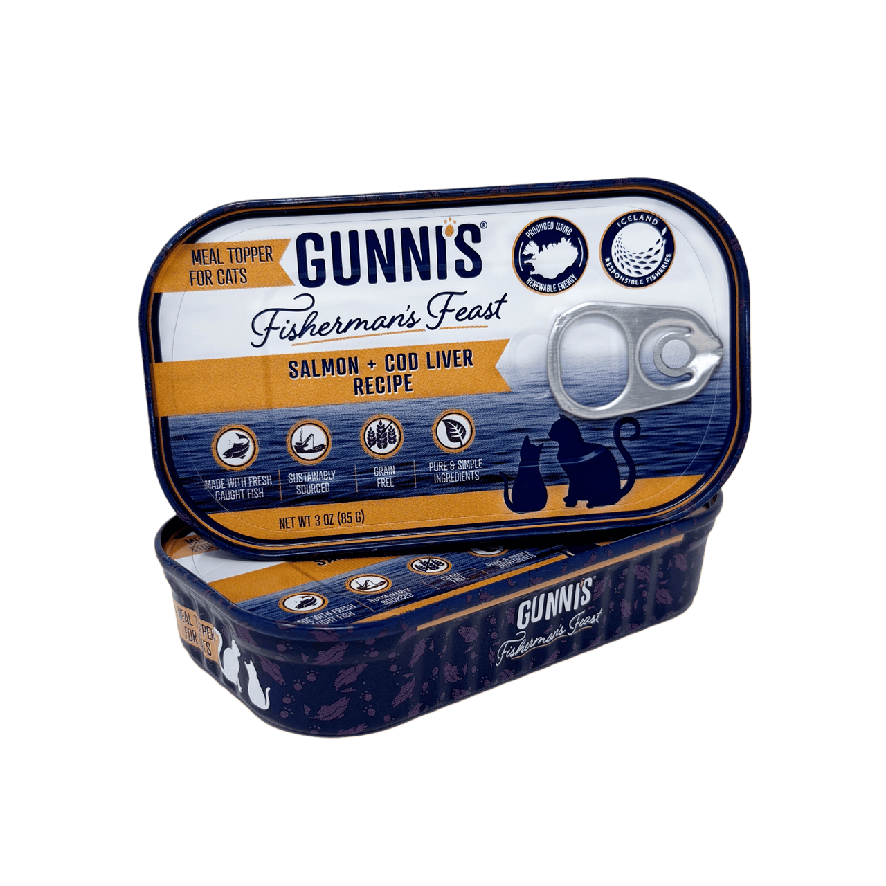 Salmon & Cod Liver Recipe 3 Oz Cat Can (85g)