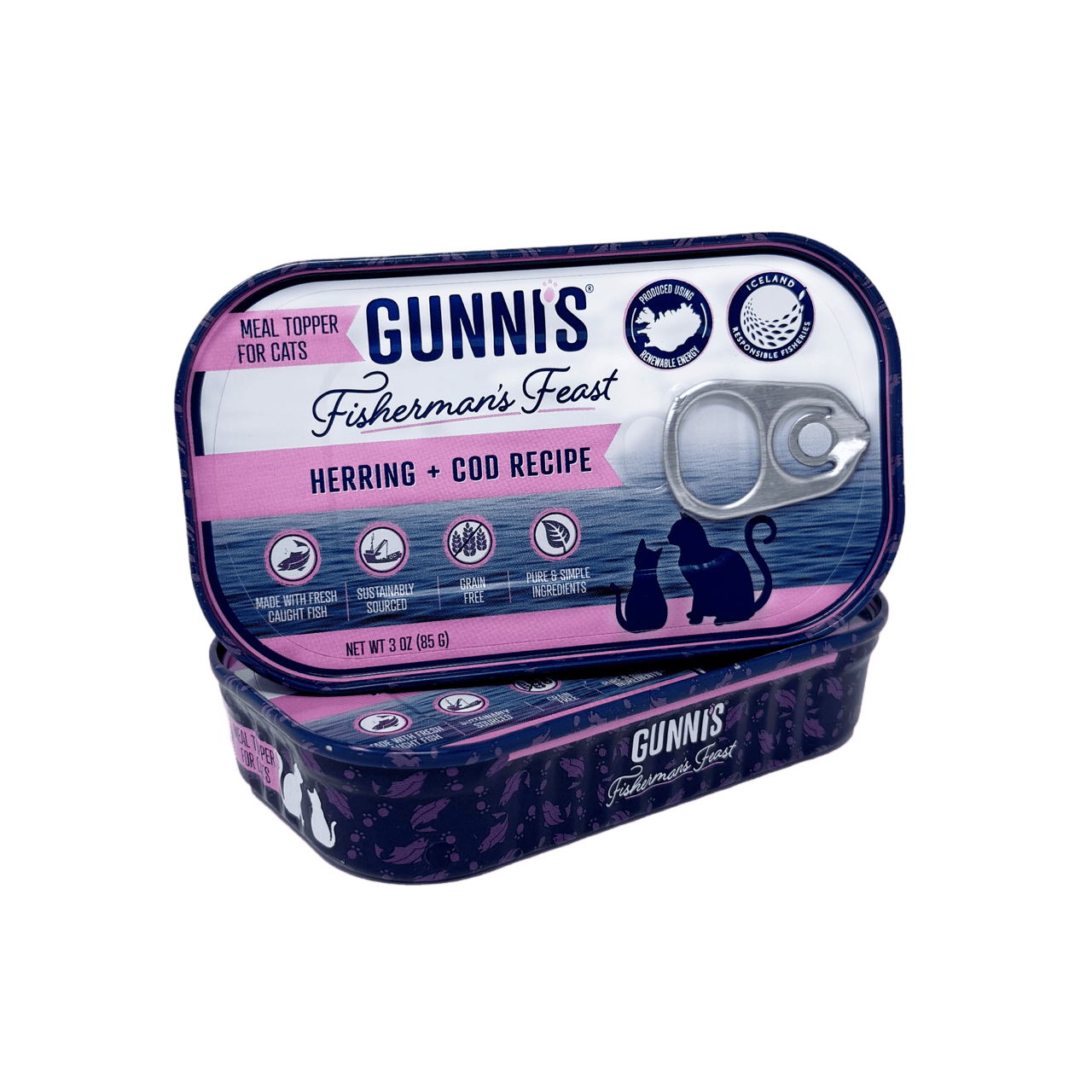 Herring & Cod Recipe 3 Oz Cat Can (85g)