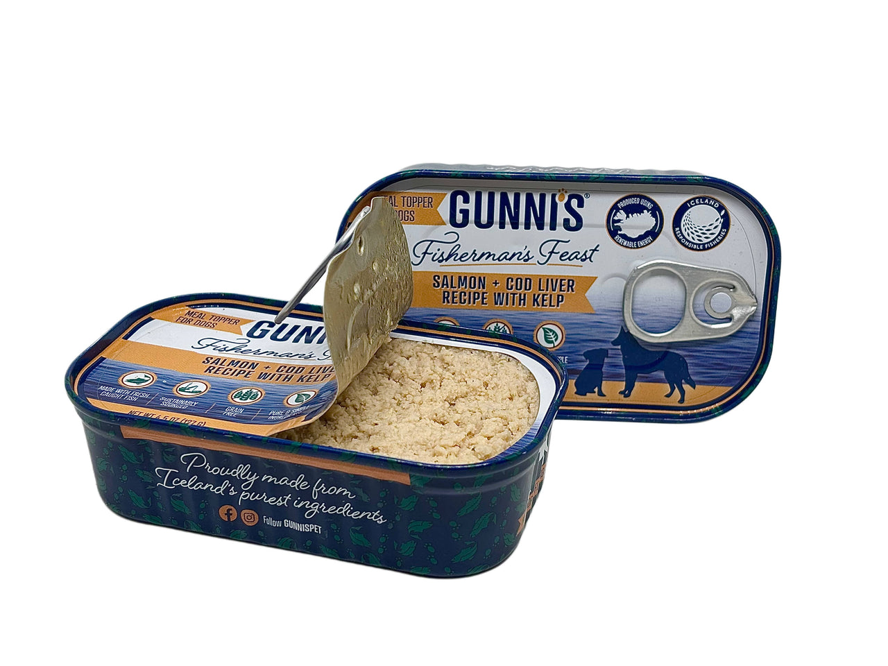 Salmon & Cod Liver Recipe with Kelp 4.5 Oz Dog Can (127g)