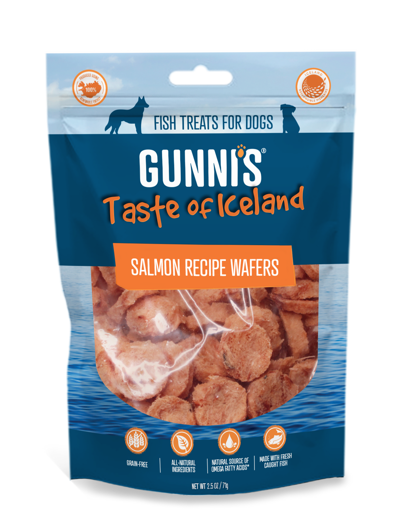 Salmon Recipe Wafers 2.5 Oz bag (71g)