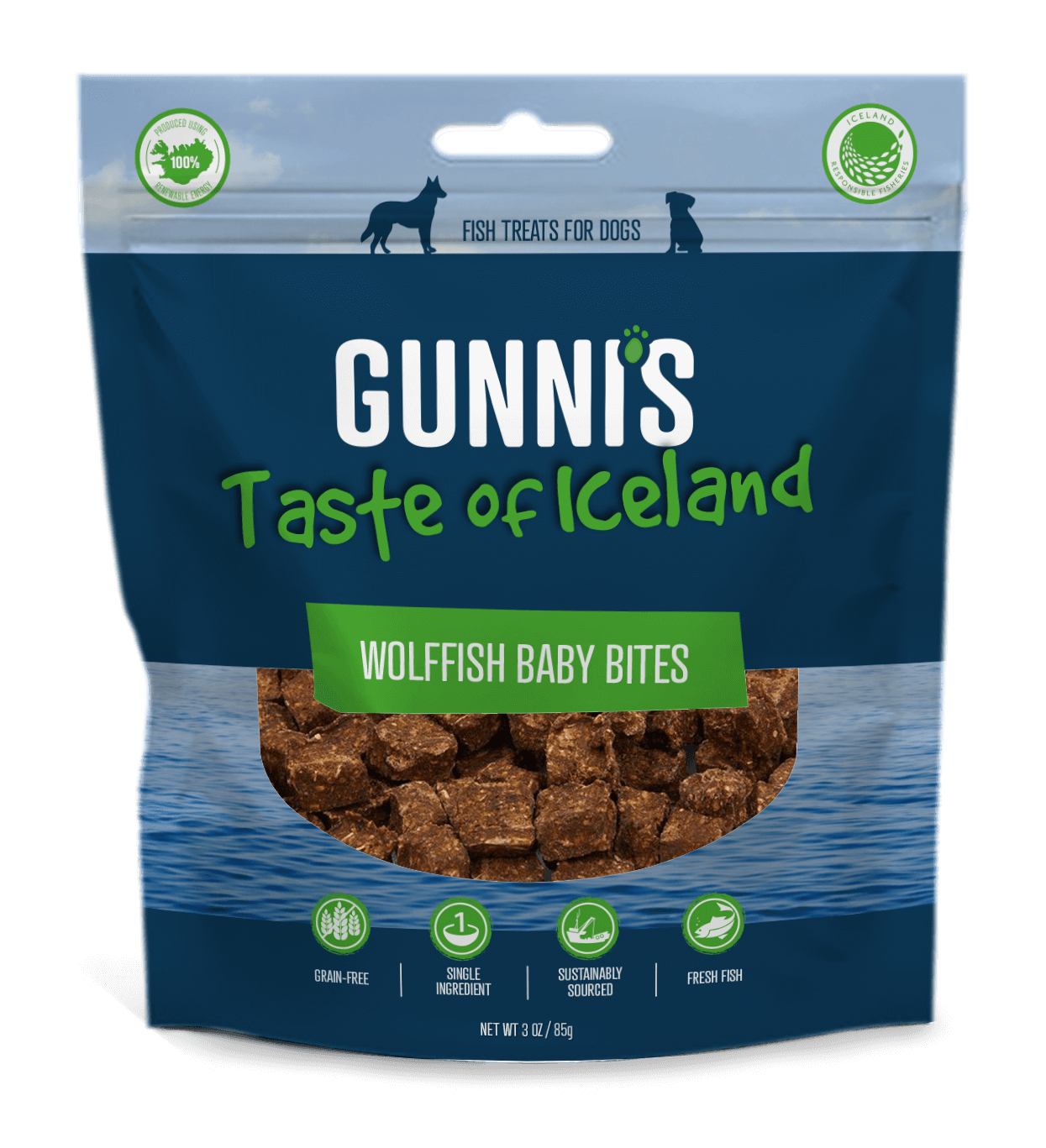 Wolffish Baby Bites 2.5 Oz bag (71g)